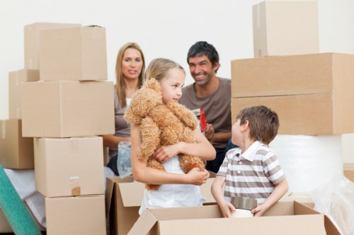 Professional removal team assisting with a move